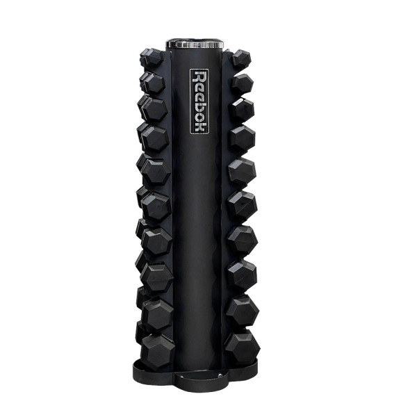 Soporte para 10 pares de mancuernas. RACK .Soporte vertical de 2 lados