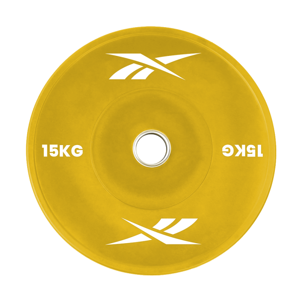 Colorful rubber bumper plate 15kg