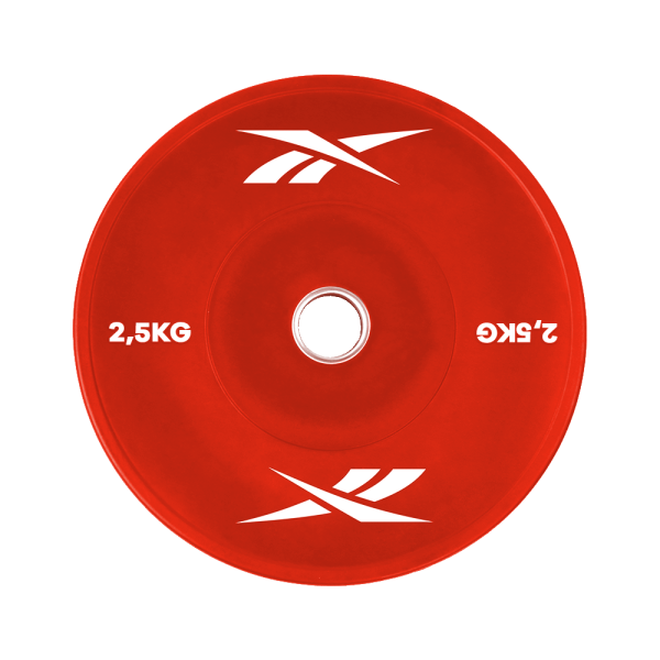 Disco fraccionado 2.5KG ROJO REEBOK